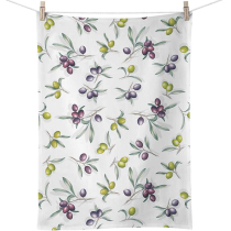 Kitchen towel Delicious olives