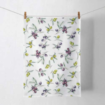 Kitchen towel Delicious olives