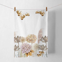 Kitchen towel Dried flowers