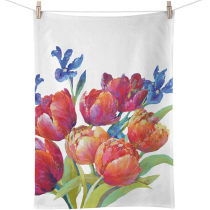 Kitchen towel Tulips of joy