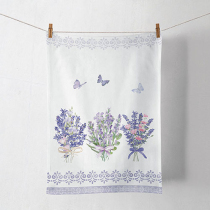 Kitchen towel Lovely lavender white