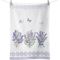 Kitchen towel Lovely lavender white