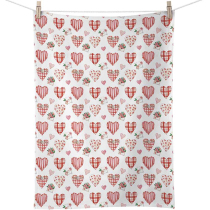 Kitchen towel Lovely hearts