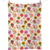 Kitchen towel Autumn blooming