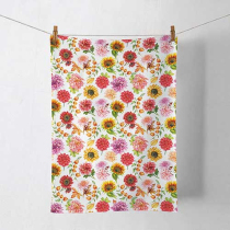 Kitchen towel Autumn blooming