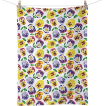 Kitchen towel Lots of pansies