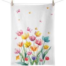 Kitchen towel Fantasy flowers