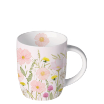 Mug 0.2 L Pastel flowers pink