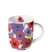 Mug 0.2 L Colourful flowers lila