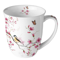 Mug 0.4 L Bird & blossom white