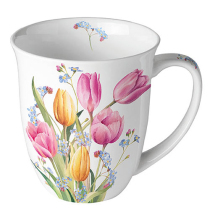 Mug 0.4 L Tulips bouquet