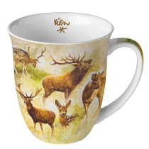 Mug 0.4 L Collage of deers