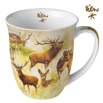 Mug 0.4 L Collage of deers