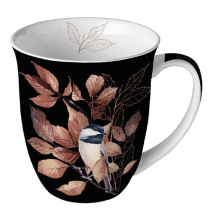 Mug 0.4 L Lovely chickadee black