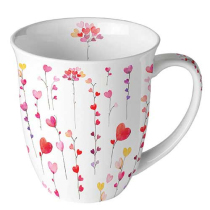 Mug 0.4 L Hearts garlands