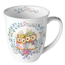 Mug 0.4 L Owl couple in love