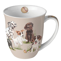 Mug 0.4 L Playing puppies