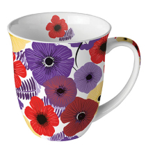 Mug 0.4 L Colourful flowers lila