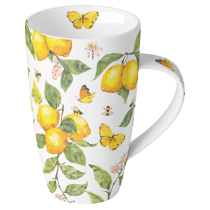 Mug 0.6 L Fresh lemons white