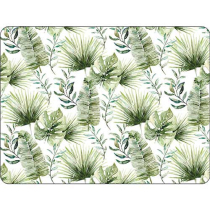 Placemat Jungle leaves white