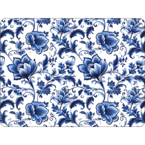 Placemat Delft Blue florals