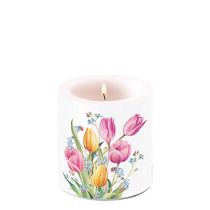 Candle small Tulips bouquet