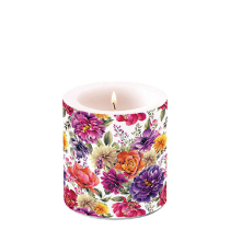 Candle small Anne white