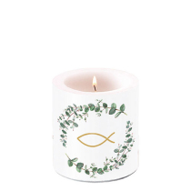 Candle small Communion branches white