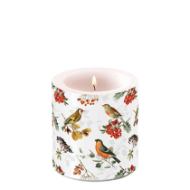 Candle small Autumn birds
