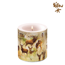 Candle small Collage of deers