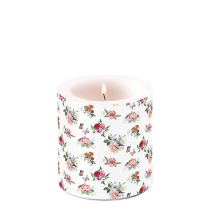 Candle small Charlotte white