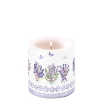 Candle small Lovely lavender white