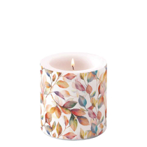 Candle small Colourful leaves