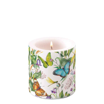 Candle small Animal paradise white