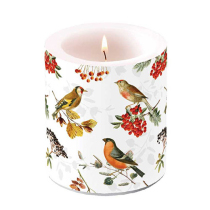 Candle medium Autumn birds