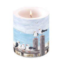 Candle medium Seagulls on the dock
