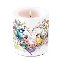 Candle medium Loving birds