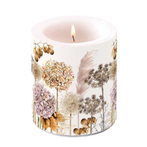 Candle medium Dried flowers