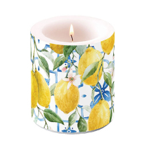 Candle medium Mediterranean lemons