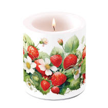 Candle medium Juicy strawberries