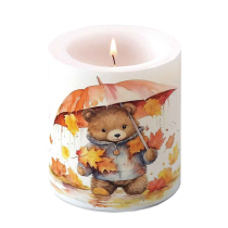 Candle medium Umbrella bear