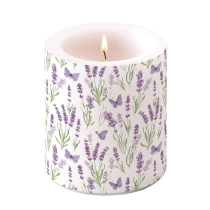 Candle medium Butterfly lavender
