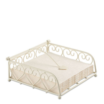 Napkin holder Heart big cream