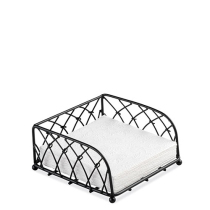 Napkin Holder Knotted Wire Small Black