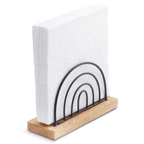 Napkin holder Bow black