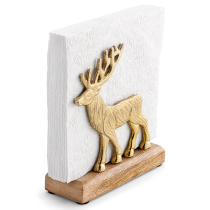 Napkin holder Reindeer gold