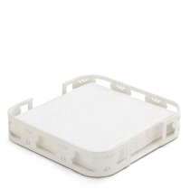 Napkin holder Band of butterflies lunch white