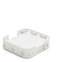 Napkin holder Band of butterflies cocktail white