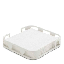 Napkin holder Band of hearts lunch white