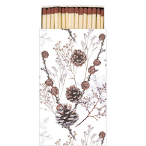 Matches Pine cones white